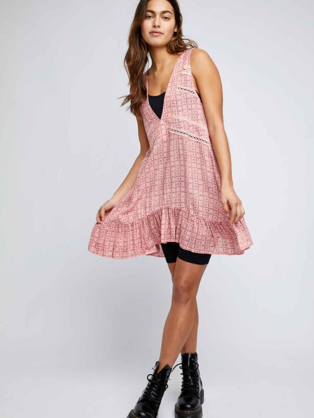 Free People “Let It Happen” Mini Dress ✨ - pink - Small